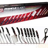 Set de 13 Cutite pentru bucatarie Miracle Blade, otel inoxidabil, manere nituite