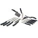 Set de 13 Cutite pentru bucatarie Miracle Blade, otel inoxidabil, manere nituite